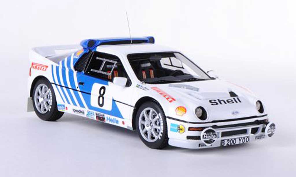 Ford RS 200 1/43 HPI No.8 K.grundel / B.Melander Rally Schweden 1986 diecast model cars