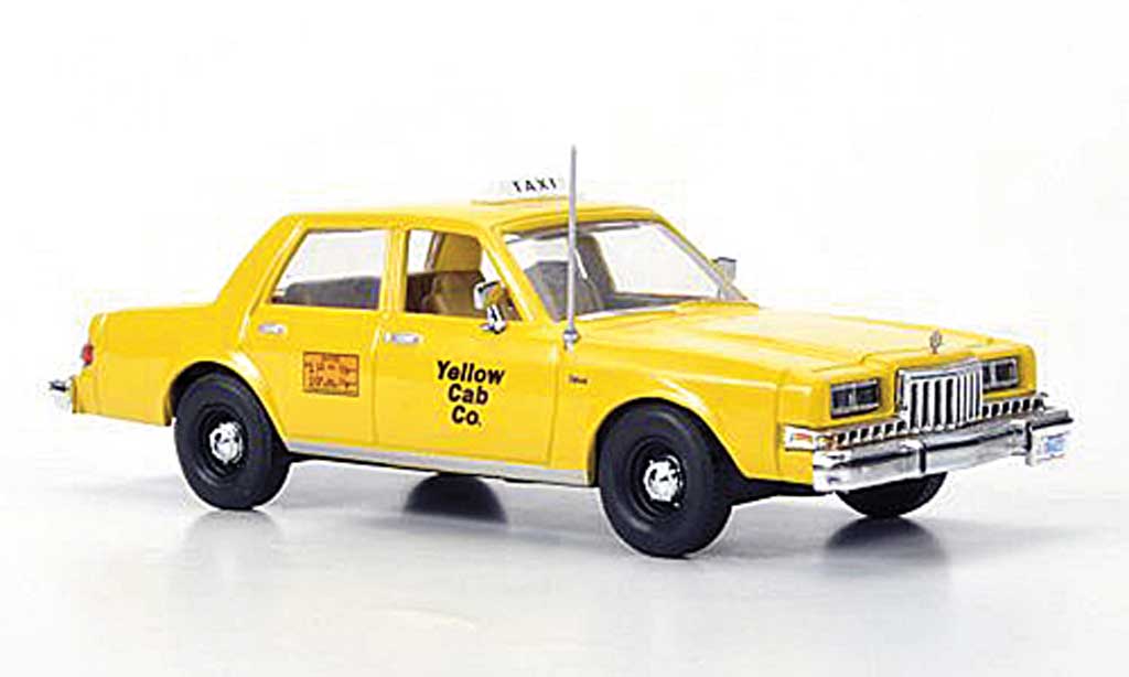 Dodge Diplomat 1/43 First Response Taxi Yellow Cab Co 1985 diecast model cars