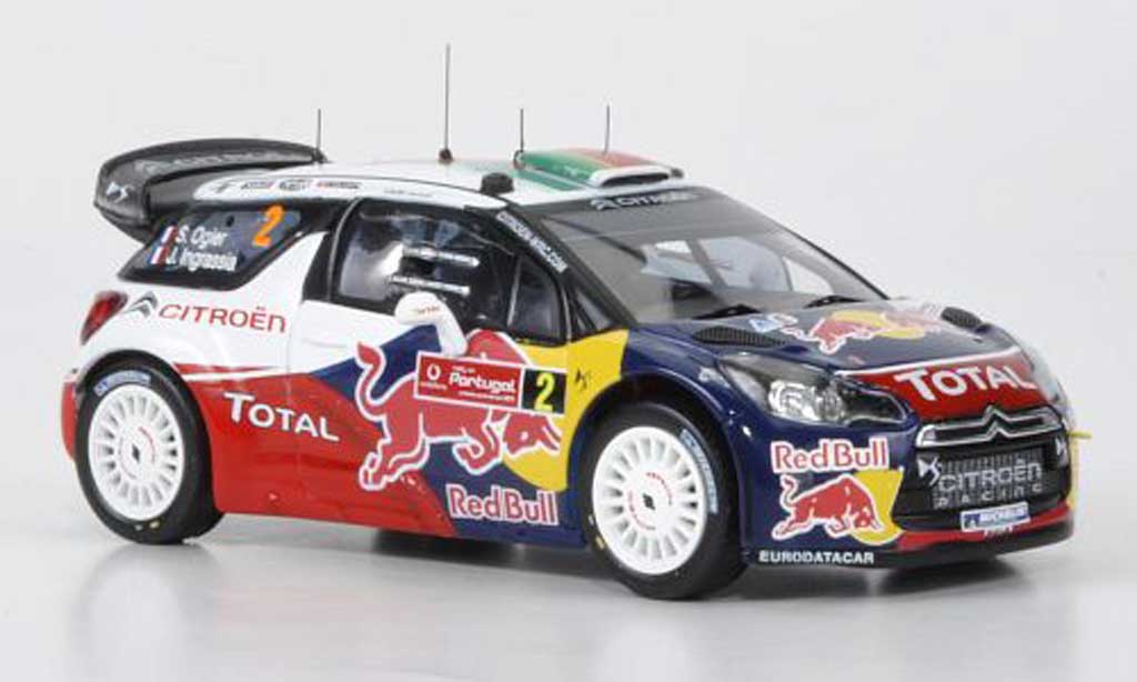 DS Automobiles DS3 WRC 2011 1/43 IXO WRC 2011 No.2 Red Bull Ogier/Ingrassia Rally Portugal diecast model cars