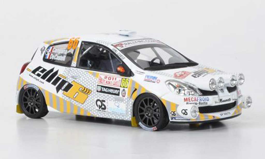 Renault Clio R3 1/43 IXO R3 R3 No.66 elliph Campana/de Castelli Rally Monte Carlo 2011 diecast model cars