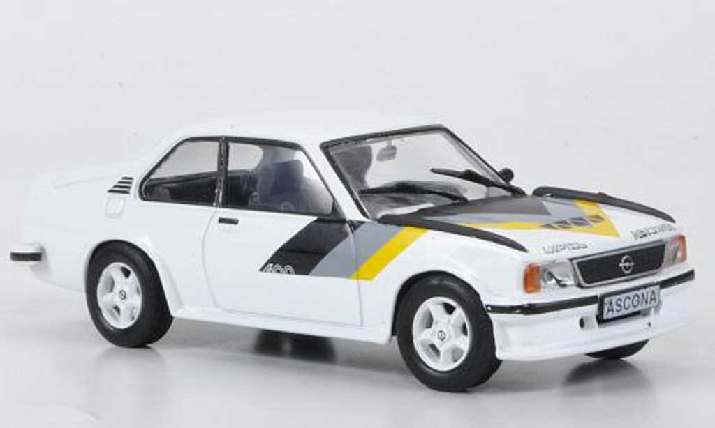Opel Ascona B 1/43 Hachette B 400 white (ohne Magazin) 1979 diecast model cars