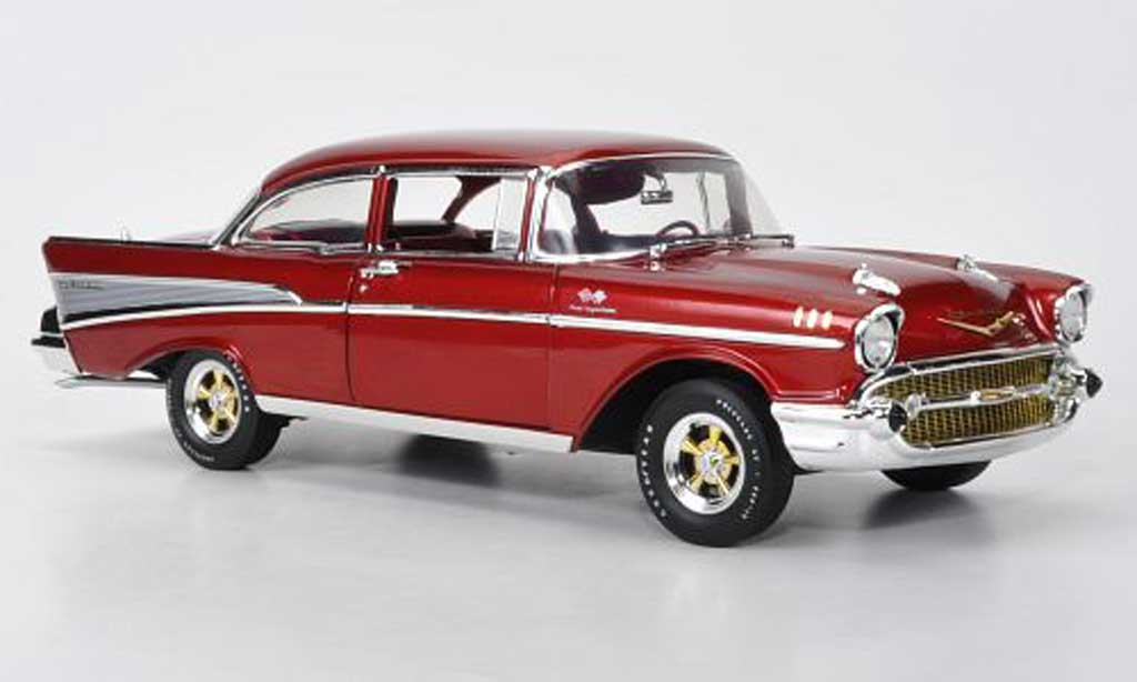 Chevrolet Bel Air 1/18 Highway 61 red 1957 diecast model cars