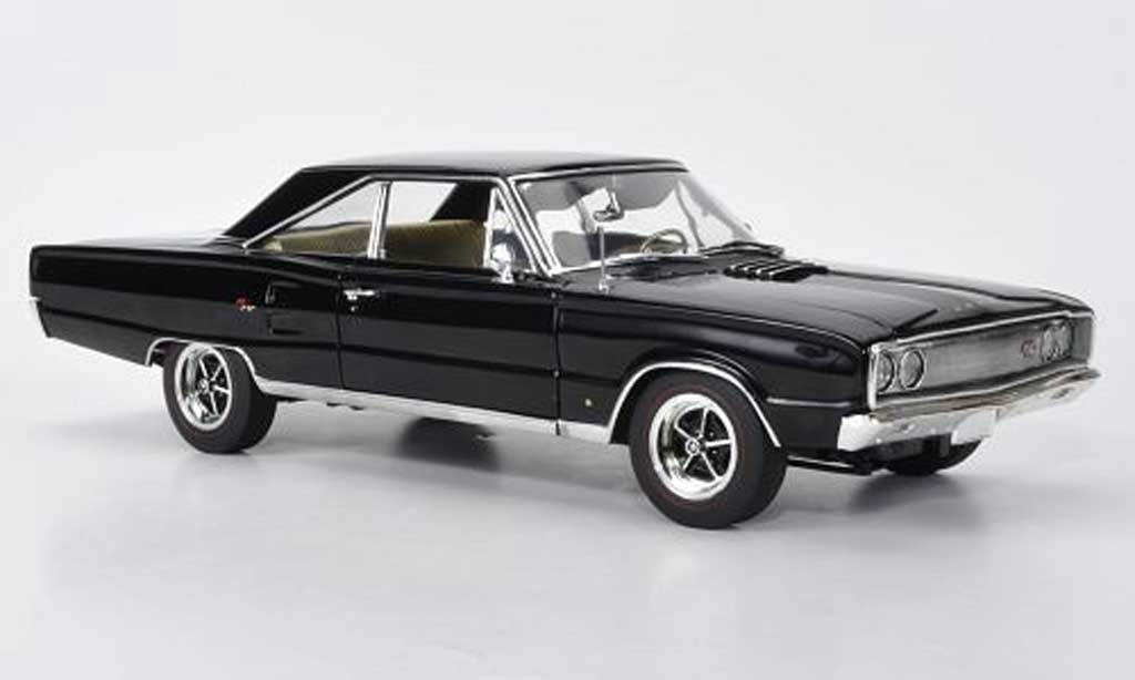 Dodge Coronet 1967 1/18 Highway 61 1967 R/T black diecast model cars