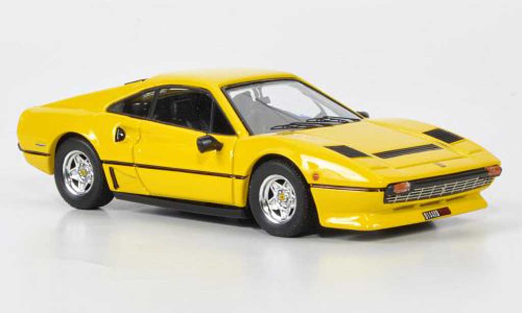 Ferrari 208 GTB 1/43 Best GTB Turbo yellow 1982 diecast model cars