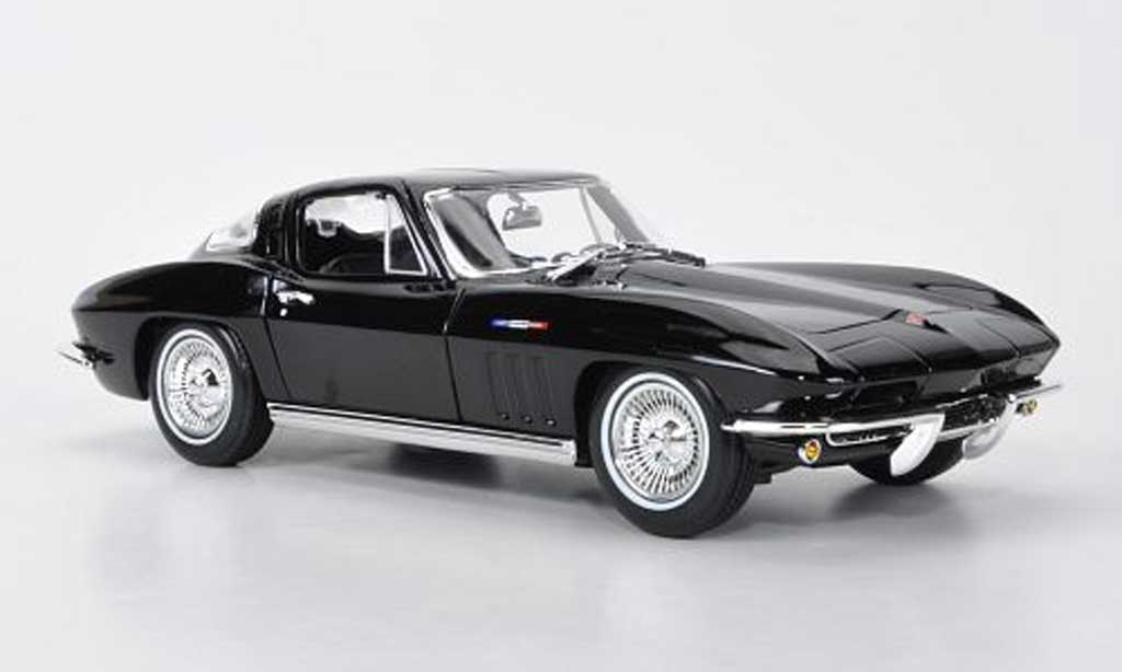 Chevrolet Corvette C2 1/18 Maisto C2 Stingray Coupe black 1965 diecast model cars