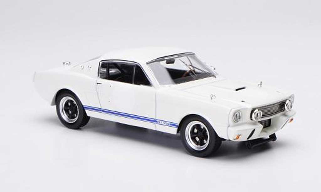 Shelby GT 350 1966 1/43 IXO 1966 Ready to Race white/blue diecast model cars