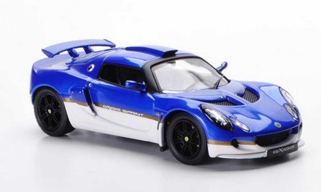 Lotus Exige 1/43 IXO Sprint blue/white LHD 2006 diecast model cars