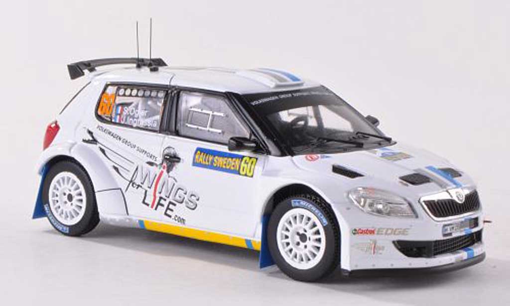 Skoda S2000 1/43 IXO No.60 Wings for Life Rally Schweden 2012 S.Ogier/J.Ingrassia diecast model cars