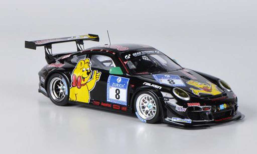 Porsche 997 GT3 1/43 Spark GT3 R 2011 No.8 Haribo 24h Nurburgring diecast model cars
