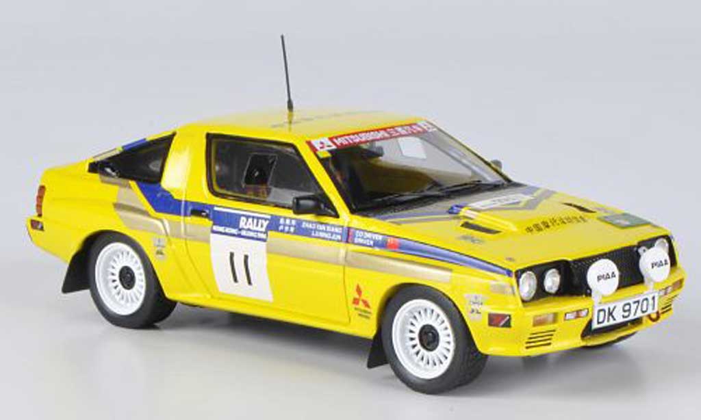 Mitsubishi Starion 1/43 Reve Collection 4WD No.11 L.Ningjun / Z.Yanxiang Rally Hong Kong-Peking 1986 diecast model cars