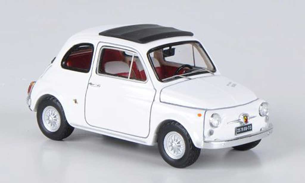 Fiat 595 1/43 Spark Abarth SS white 1966 diecast model cars