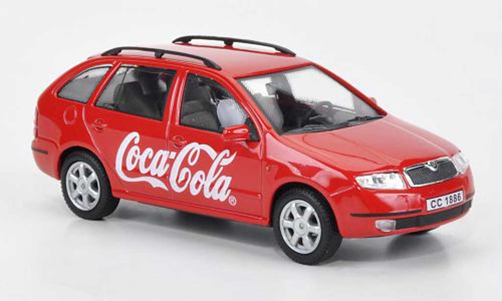 Skoda Fabia 1/43 Abrex Coca-Cola red diecast model cars