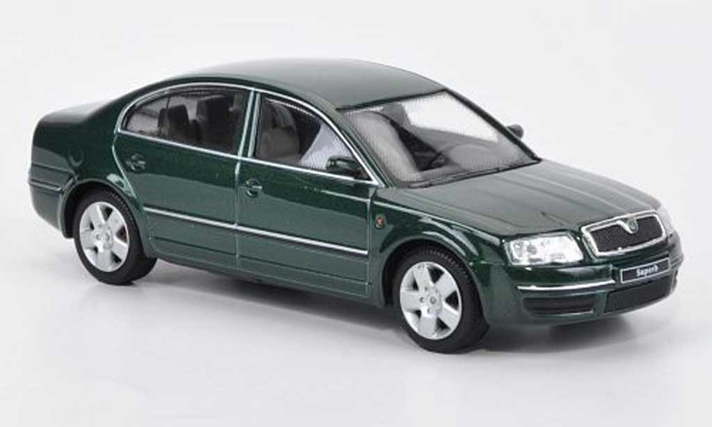 Skoda Superb 1/43 Abrex dkl.grun diecast model cars