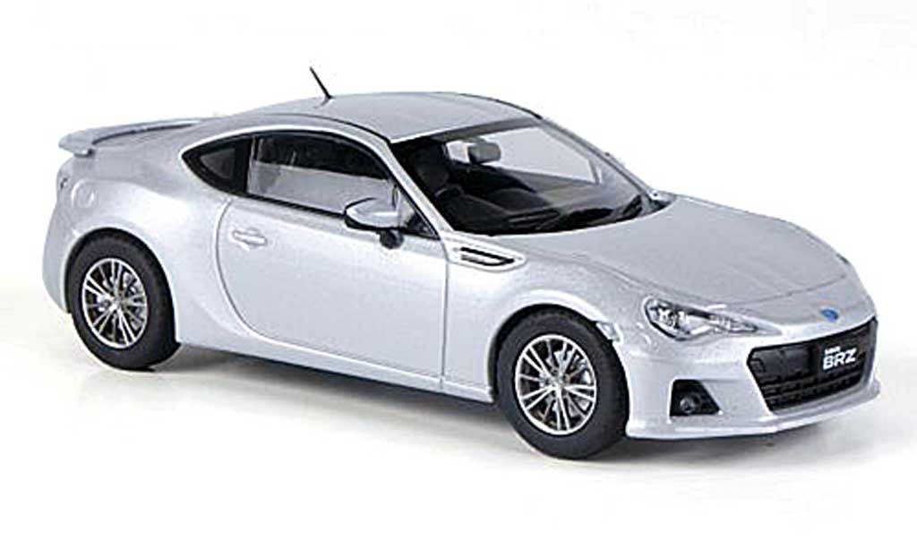 Subaru BRZ 1/43 Ebbro grey RHD 2012 diecast model cars