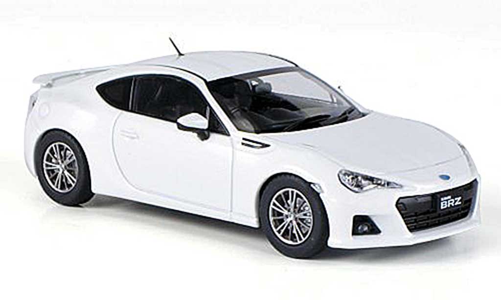 Subaru BRZ 1/43 Ebbro white RHD 2012 diecast model cars