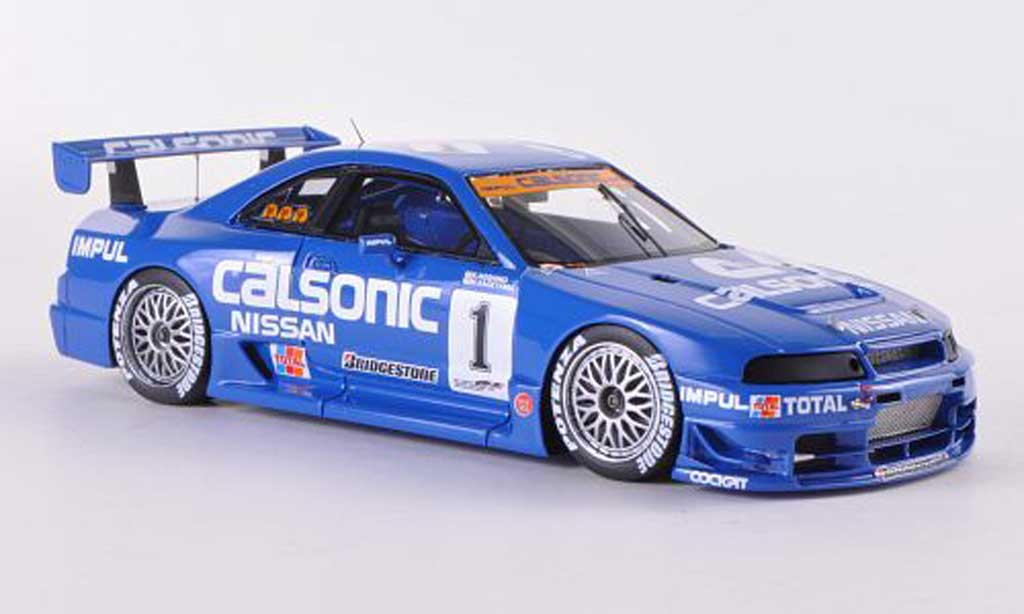 Nissan Skyline R33 1/43 HPI R33 GT-R No.1 Calsonic K.Hoshino / M.Kageyama JGTC Mine 1995 diecast model cars