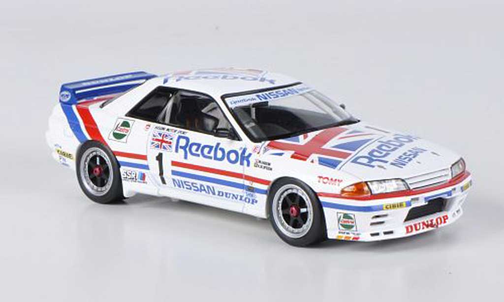 Nissan Skyline R32 1/43 HPI R32 GT-R No.1 Reebok M.Hasemi / A.Olofsson JTC West Japan 1990 diecast model cars