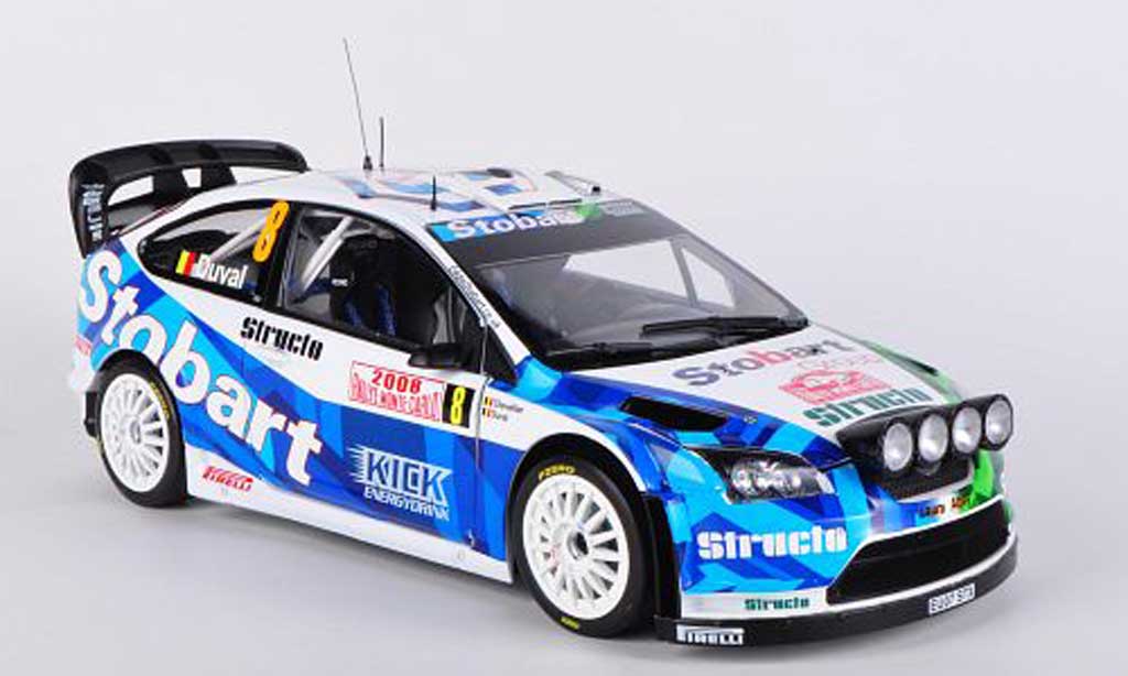 Ford Focus RS WRC 1/18 Sun Star RS WRC No.8 F.Duval / E.Chevaillier Rally Monte Carlo 2008 diecast model cars