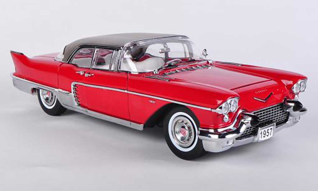 Cadillac Brougham 1/18 Sun Star red 1957 diecast model cars