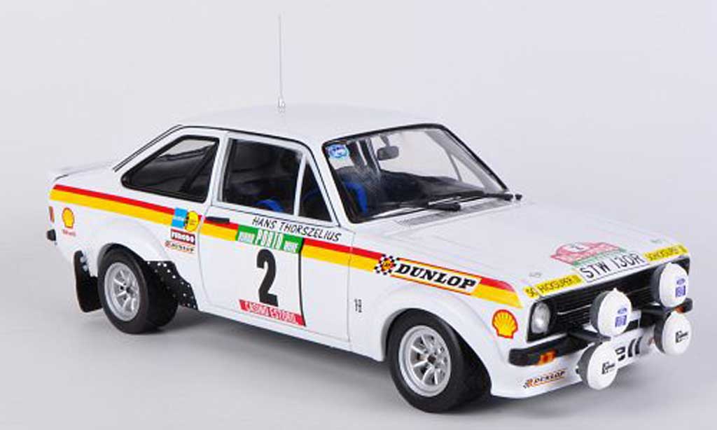 Ford Escort RS 1800 1/18 Sun Star RS 1800 B.Waldegard / H.Thorszelius No.2 Rally Portugal diecast model cars