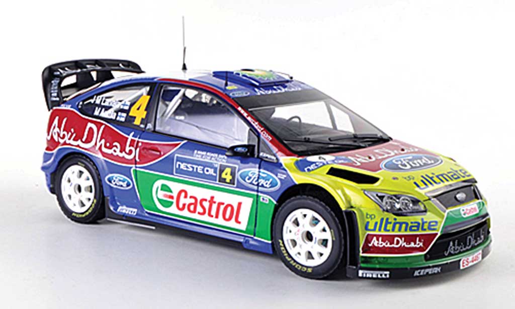 Ford Focus RS WRC 1/18 Sun Star RS WRC 09 No.4 Rally Finnland 2010 J-M.Latvala/M.Attila diecast model cars