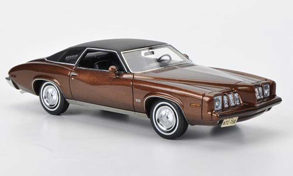 Pontiac Grand Am 1/43 American Excellence 2-portes Coupe brown/mattblack limited edition 1973 diecast model cars
