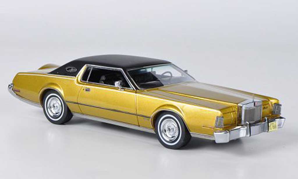 Lincoln Continental 1973 1/43 American Excellence 1973 MK IV gold/black diecast model cars