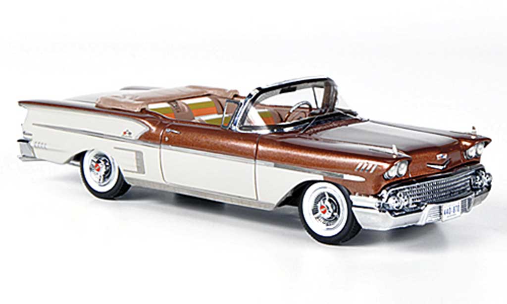 Chevrolet Bel Air 1958 1/43 American Excellence 1958 Impala 2-portes Convertible kupfer/white limitierte Auflage 500 diecast model cars