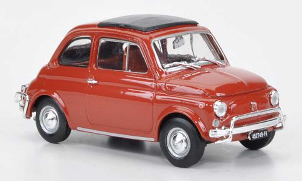 Fiat 500 L 1/43 Brumm L red-orange 1968 diecast model cars
