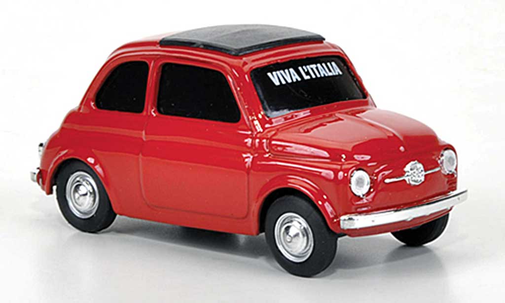 Fiat 500 1/43 Brumm VIVA Italia red 1960 diecast model cars