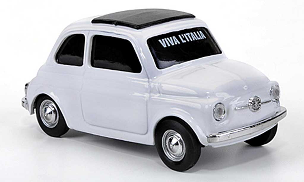 Fiat 500 1/43 Brumm VIVA Italia white 1960 diecast model cars