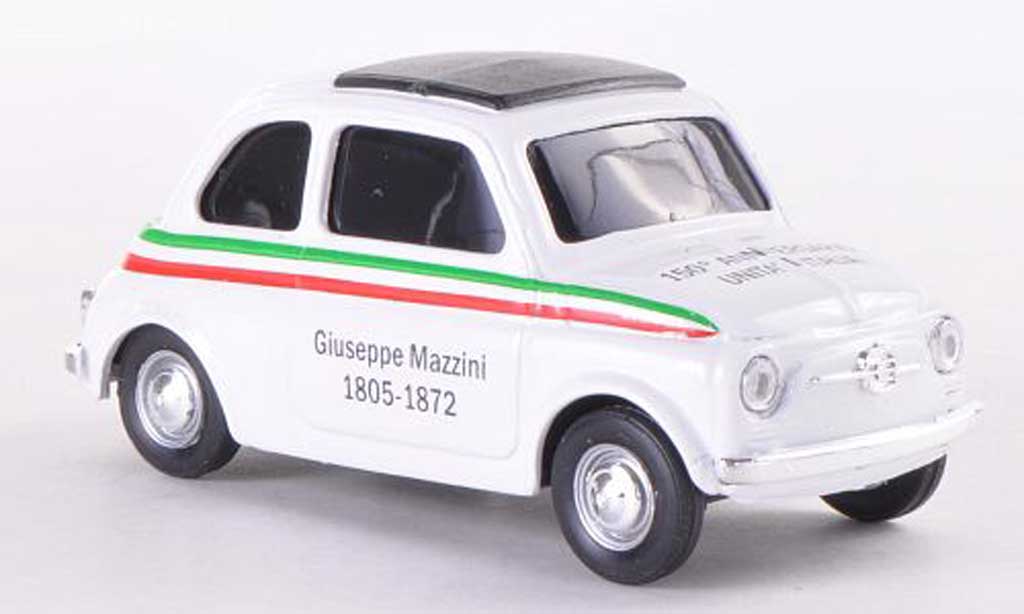 Fiat 500 1/43 Brumm VIVA Italia white 150 Jahre D'Italia 1805-1872 1970 diecast model cars