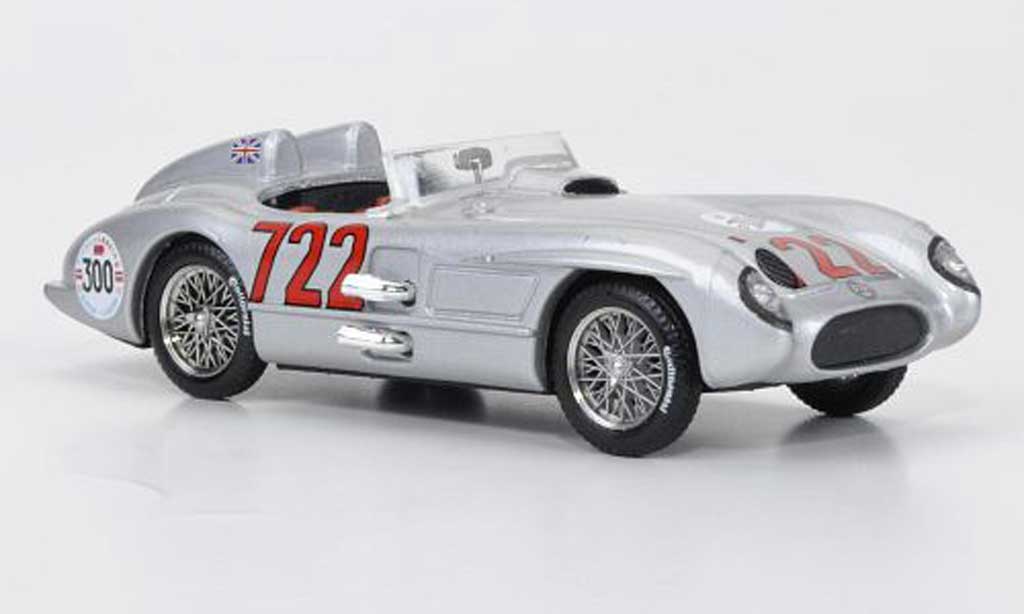 Mercedes 300 SLR 1/43 Brumm SLR No.722 S.Moss Mille Miglia 1955-2005 1955 diecast model cars