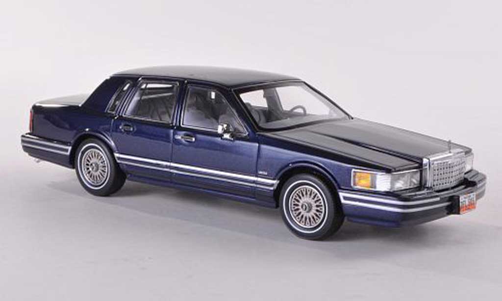 Lincoln Town Car 1990 1/43 Neo 1990 blue 1990 diecast model cars