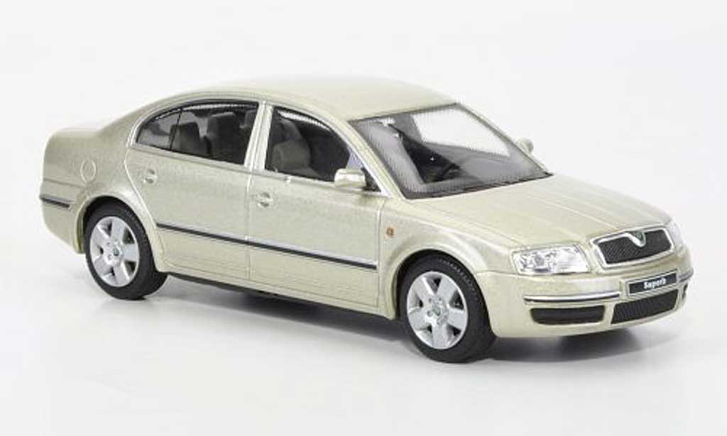 Skoda Superb 1/43 Abrex beige diecast model cars