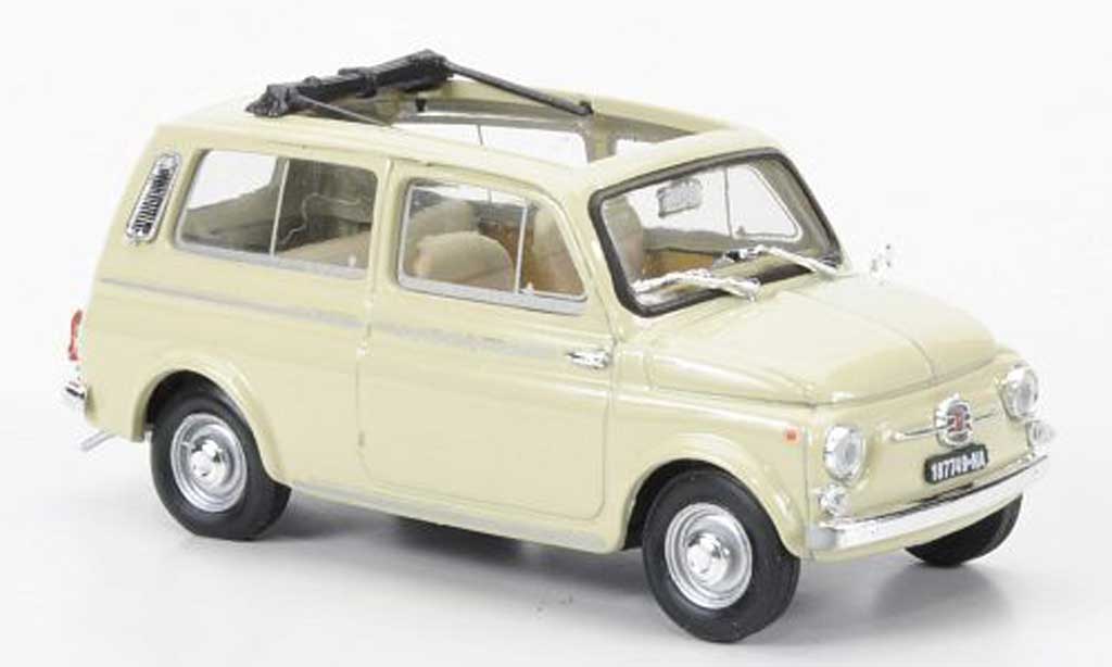 Fiat 500 1/43 Brumm Giardiniera beige 1960 diecast model cars