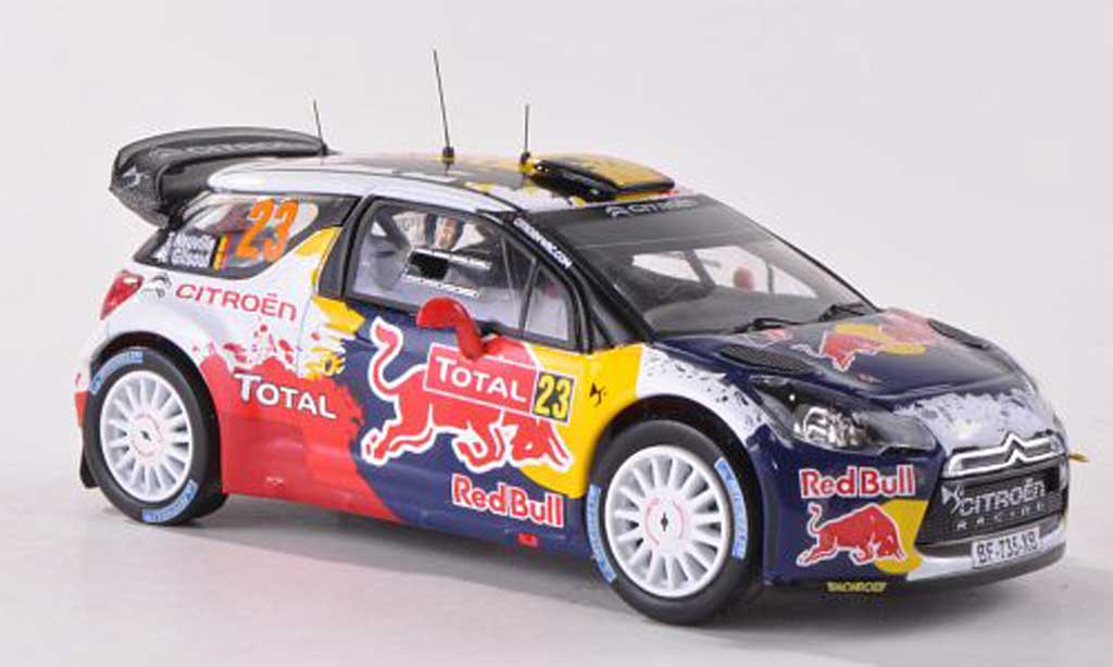 DS Automobiles DS3 WRC 2012 1/43 IXO WRC 2012 No.23 Red Bull Rally Monte Carlo T.Neuville/N.Gilsoul diecast model cars