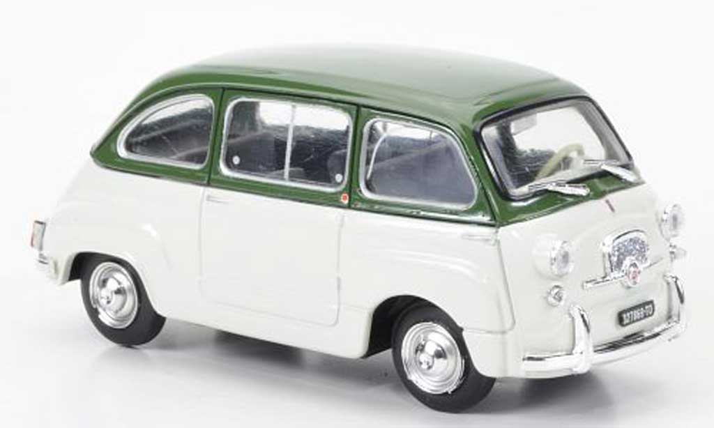 Fiat 600 1/43 Brumm D Multipla olivgrun/white 1960 diecast model cars