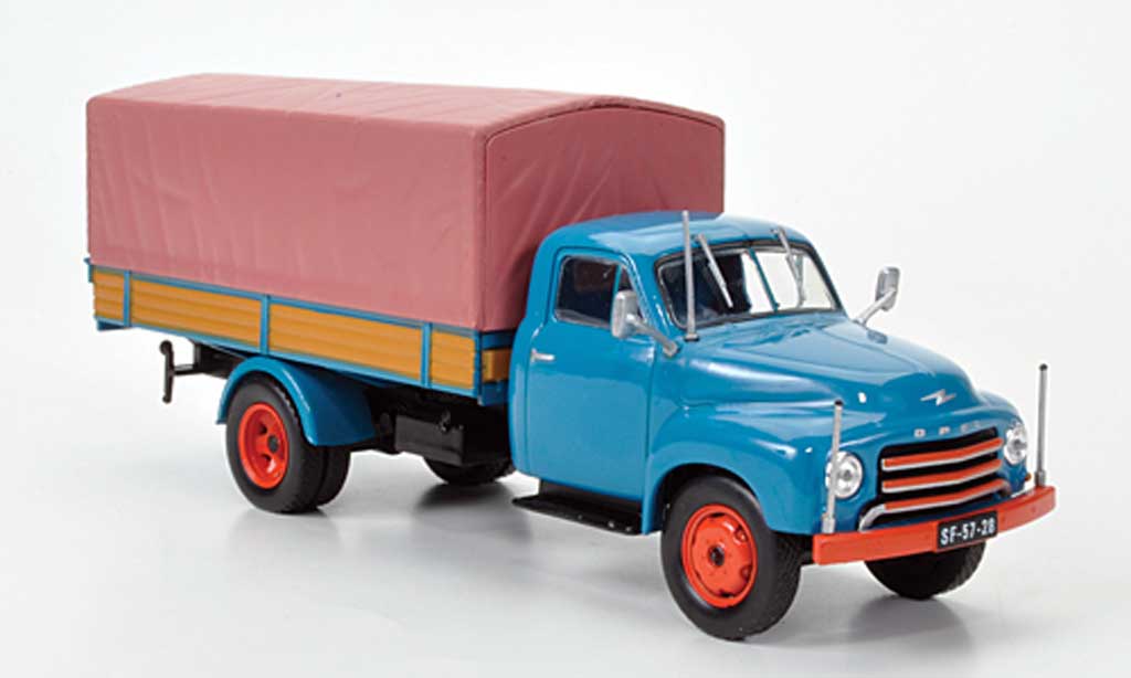 Opel Blitz 1/43 Hachette 175 Tonner-LKW blue (ohne Magazin) 1952 diecast model cars