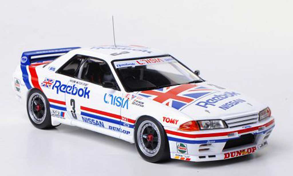 Nissan Skyline R32 1/43 HPI R32 GT-R (R32) No.3 Reebok Hasemi Motor Sport M.Hasemi / A.Olofsson JTC Tukuba 1991 diecast model cars