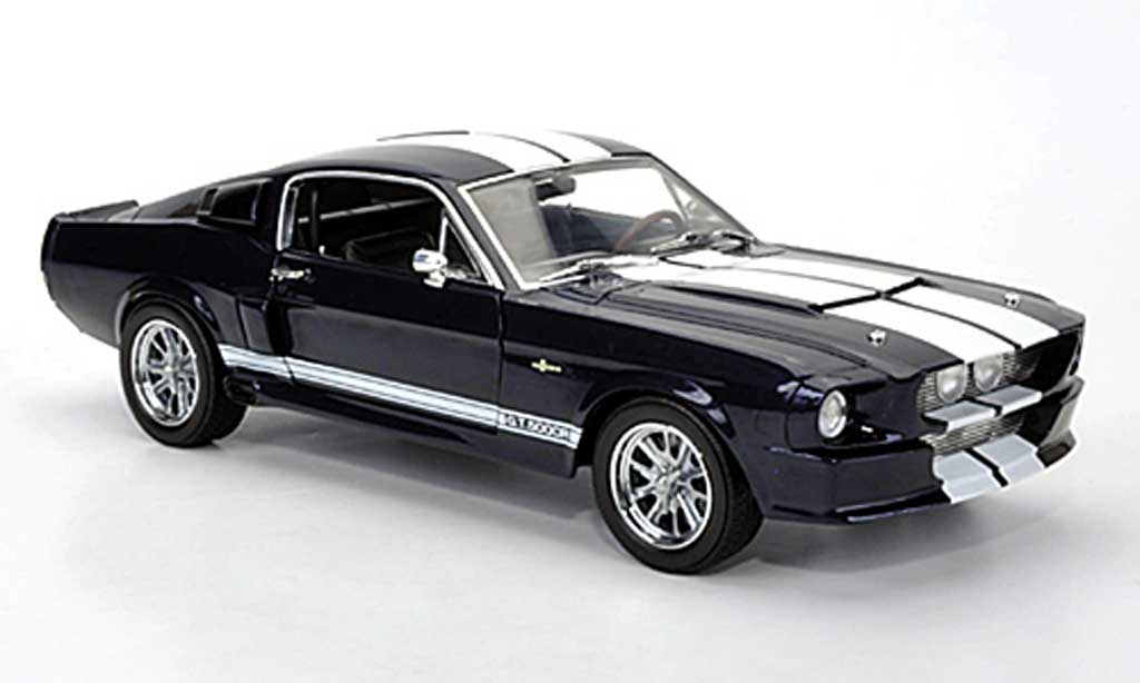 Shelby GT 500 1697 1/18 Shelby Collectibles 1697 CR blue avec whiteen bandes diecast model cars