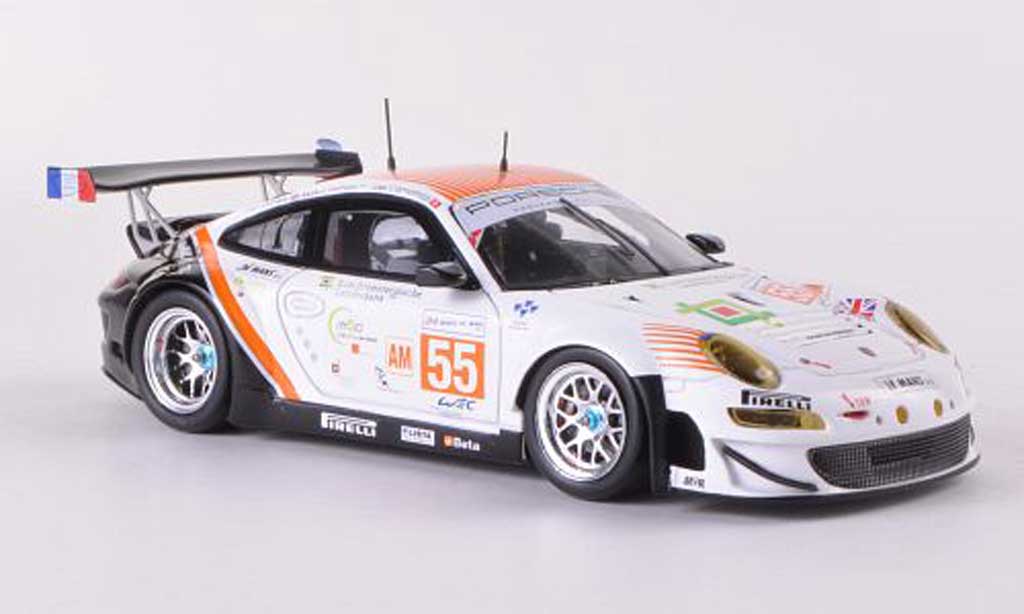 Porsche 997 GT3 RSR 1/43 Spark GT3 RSR 2012 No.55 JWA-Avila J.Camathias / P.Daniels / M.Palttala 24h Le Mans diecast model cars