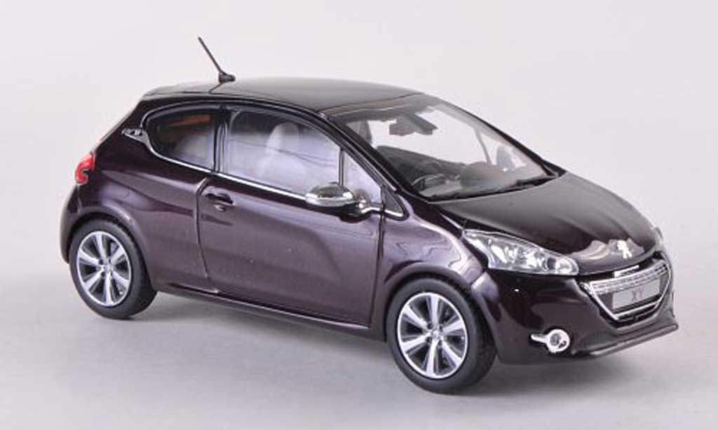 Peugeot 208 1/43 Norev XY lila 3-Turer 2012 diecast model cars