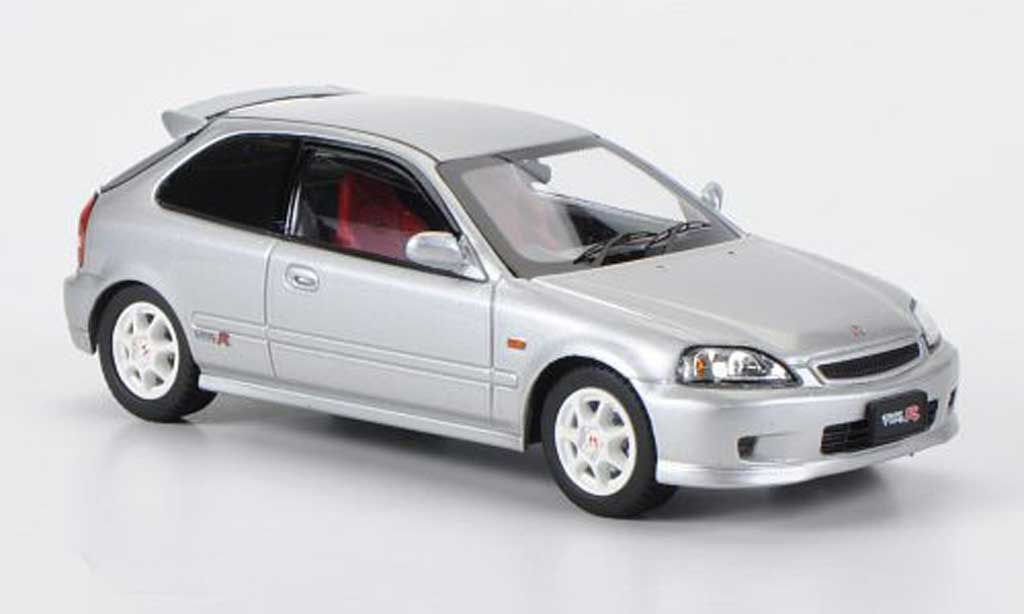 Honda Civic Type R EK9 1/43 Ebbro Type R EK9 grey diecast model cars