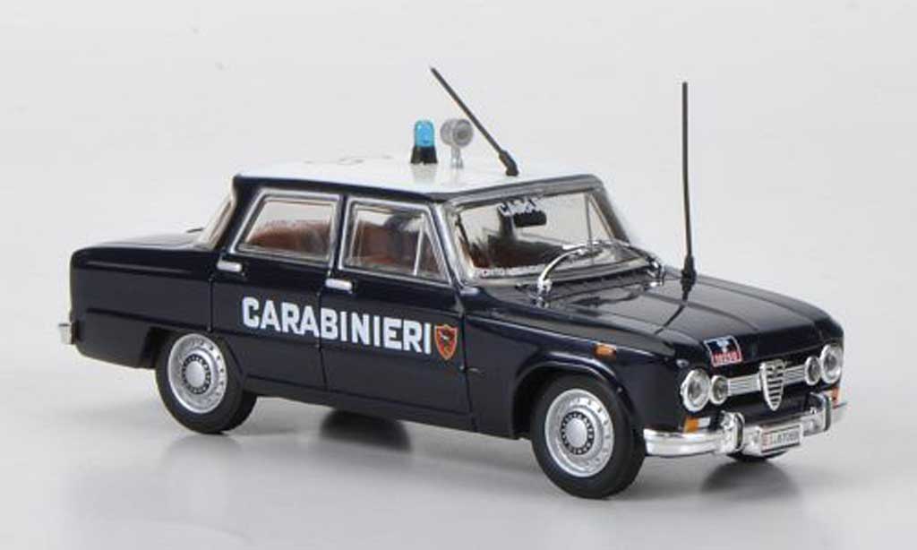 Alfa Romeo Giulia 1600 1/43 Hachette 1600 Super Carabinieri 1970 diecast model cars