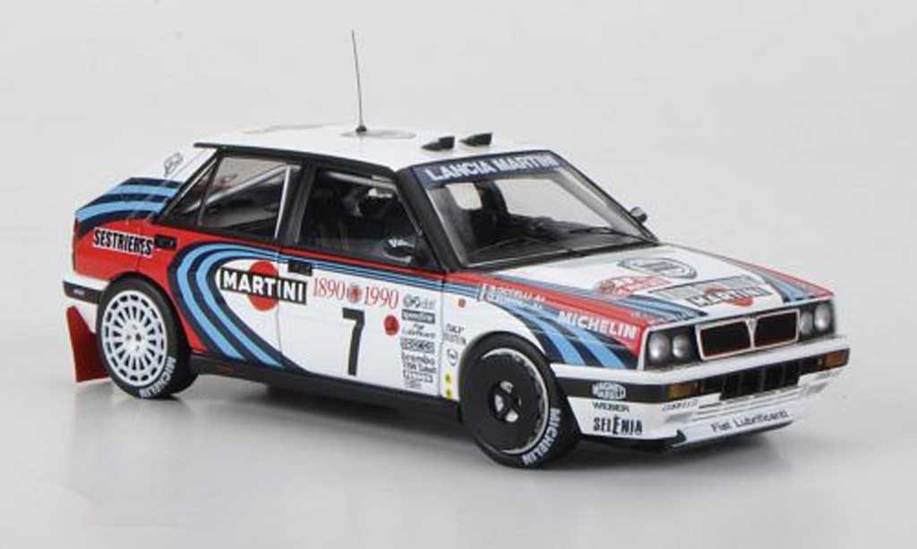 Lancia Delta HF Integrale 1/43 HPI HF Integrale 16V No.7 Martini D.Auriol / B.Occelli Rally Monte Carlo 1990 diecast model cars