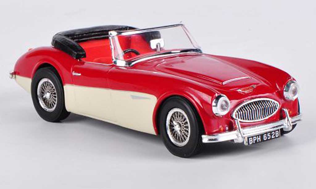 Austin Healey 3000 1/43 Vitesse offen tartan red/ivory diecast model cars