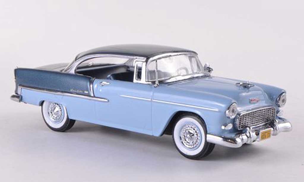 Chevrolet Bel Air 1955 1/43 Vitesse 1955 2-Door Hardtop blue grey/blue grey diecast model cars