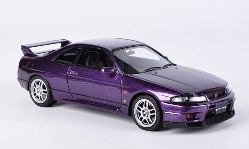 Nissan Skyline R33 1/43 HPI R33 GT-R V-Spec lila RHD diecast model cars