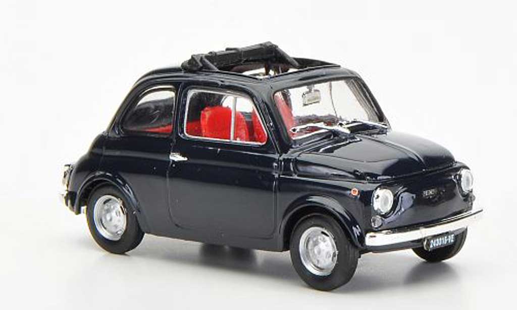 Fiat 500 R 1/43 Brumm R blue ge?ffnetes Faltdach 1972 diecast model cars